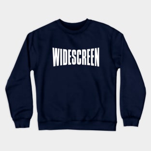 Widescreen logo (white) Crewneck Sweatshirt